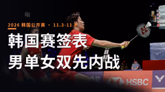 韩国赛下周开打：国羽19组报名 梁王拆队